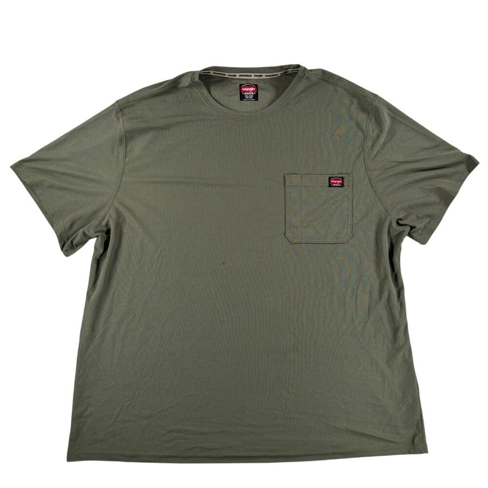 Wrangler Workwear Mens Short Sleeve Heavy Weight T-Shirt - Olive Green - 3XL